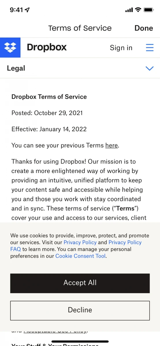 Dropbox: Secure Cloud Storage screenshot image 2