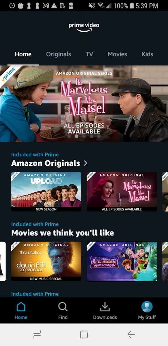 Amazon Prime Video screenshot image 1