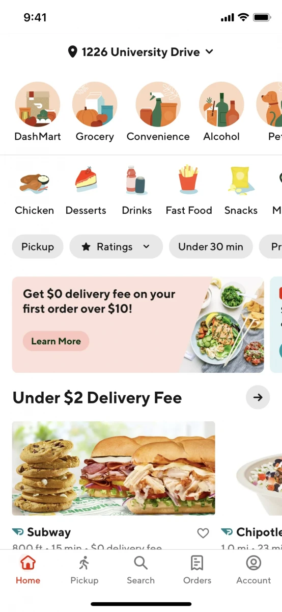 DoorDash - Food Delivery screenshot image 1