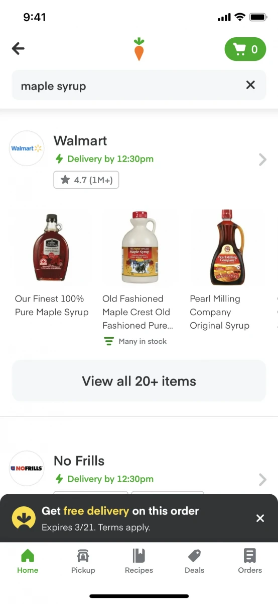 Instacart: Food delivery today screenshot image 6