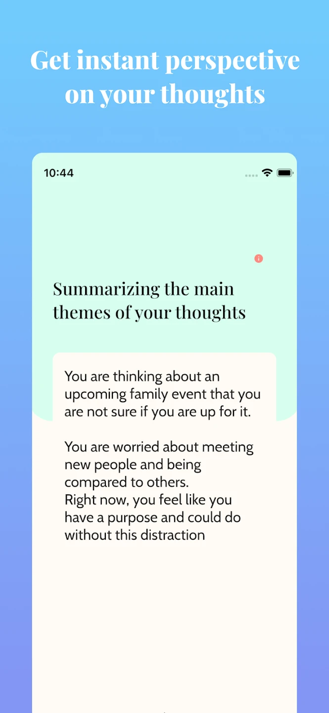 6000 thoughts | AI Life Coach screenshot image 3