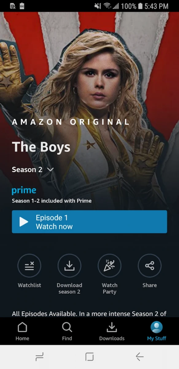 Amazon Prime Video screenshot image 2