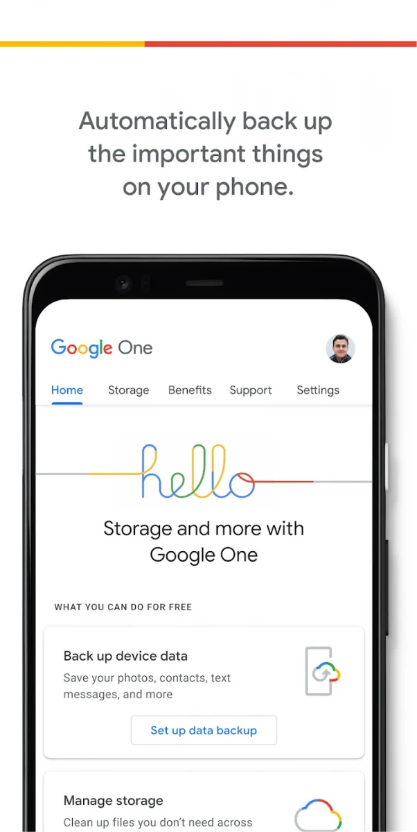 Google One screenshot image 1