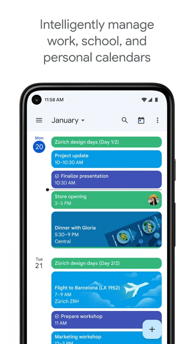 Google Calendar screenshot image 1