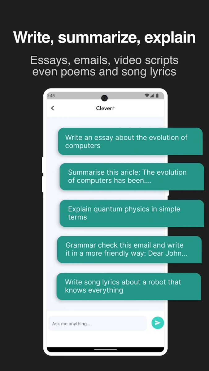 Cleverr - AI Assistant Chatbot screenshot image 2