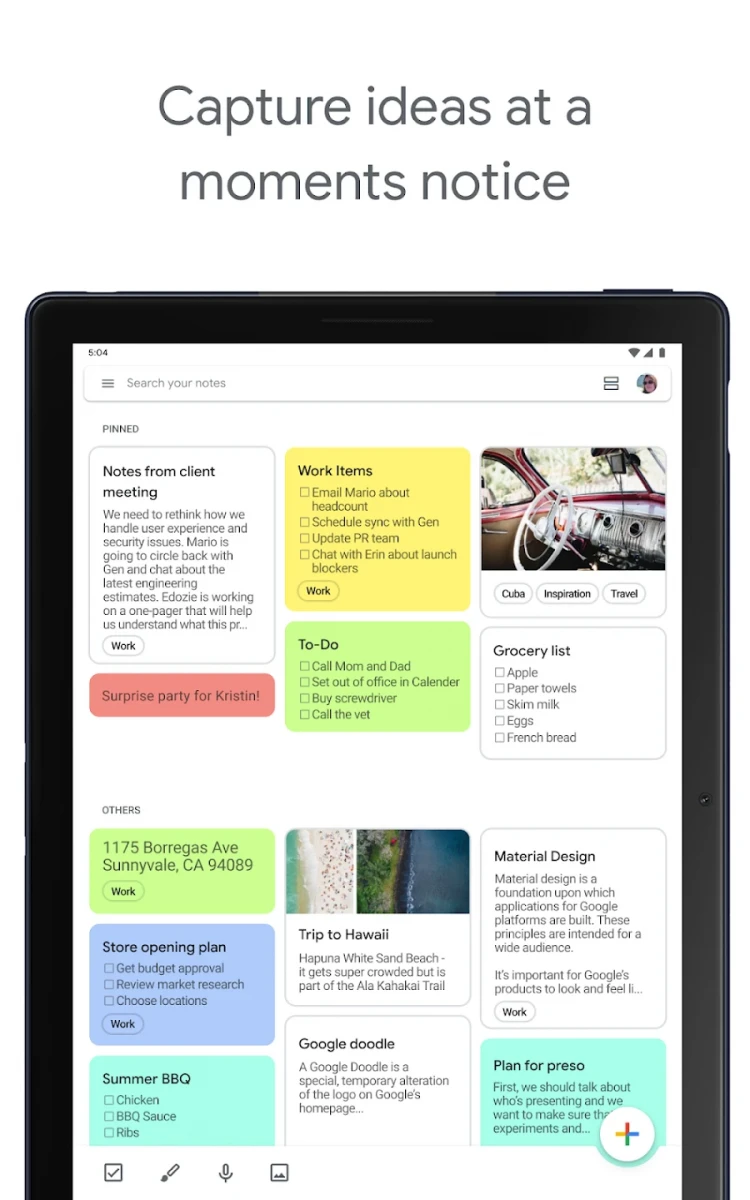 Google Keep - Notes and Lists screenshot image 8