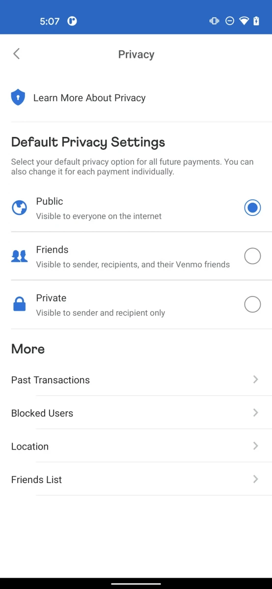 Venmo screenshot image 6