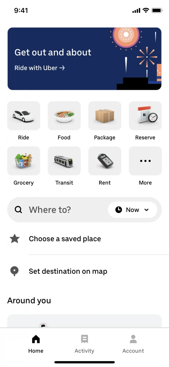 Uber - Request a ride screenshot image 4