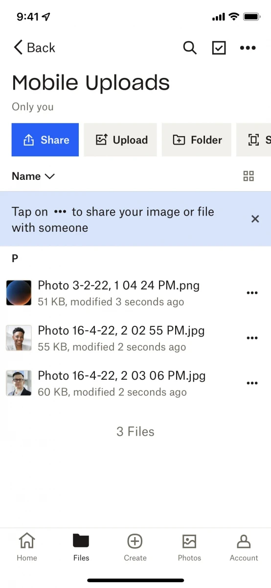 Dropbox: Secure Cloud Storage screenshot image 3