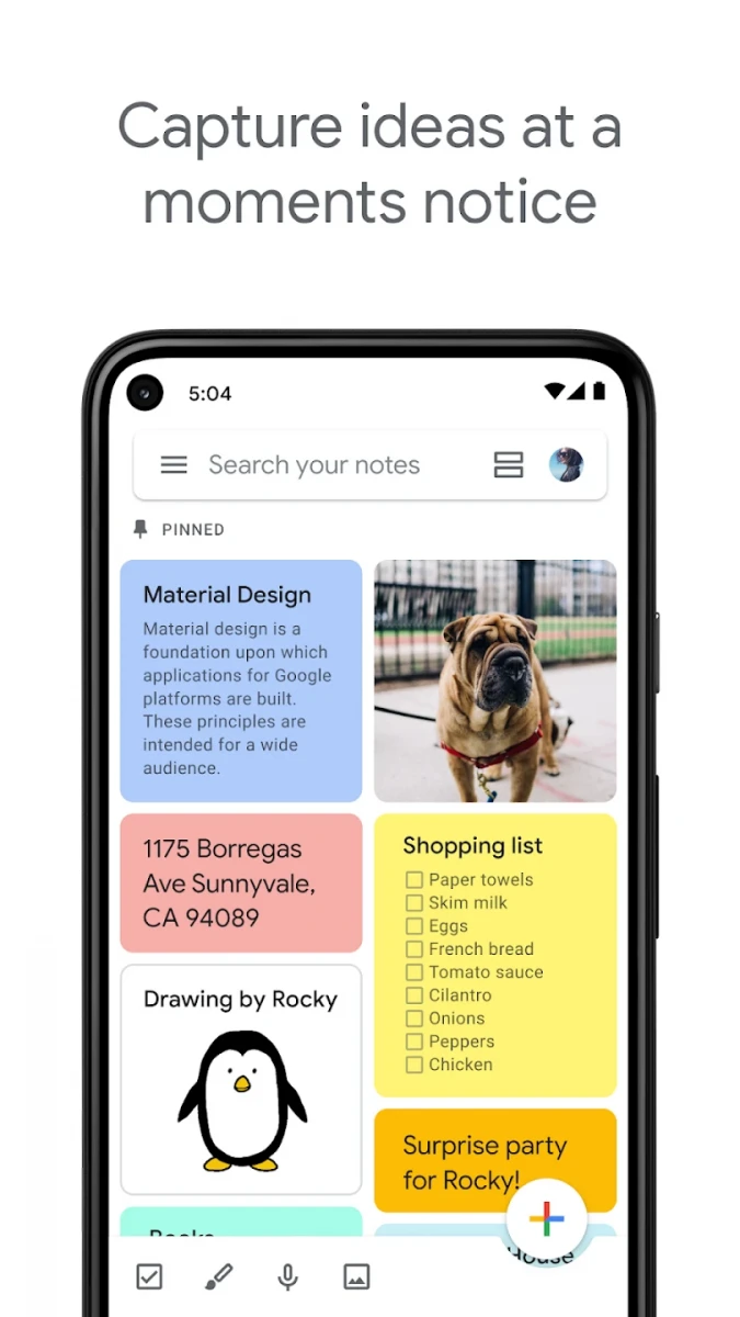 Google Keep - Notes and Lists screenshot image 1